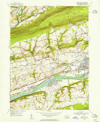 Download a high-resolution, GPS-compatible USGS topo map for Mifflinville, PA (1955 edition)