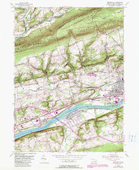 Download a high-resolution, GPS-compatible USGS topo map for Mifflinville, PA (1989 edition)