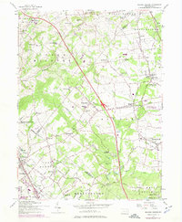 Download a high-resolution, GPS-compatible USGS topo map for Milford Square, PA (1974 edition)