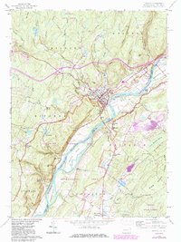 Download a high-resolution, GPS-compatible USGS topo map for Milford, PA (1983 edition)