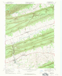 Download a high-resolution, GPS-compatible USGS topo map for Millheim, PA (1971 edition)