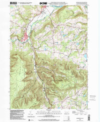 Download a high-resolution, GPS-compatible USGS topo map for Monroeton, PA (2001 edition)