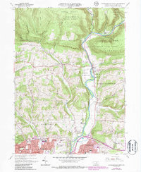 Download a high-resolution, GPS-compatible USGS topo map for Montoursville North, PA (1986 edition)