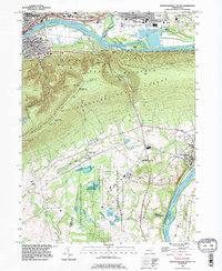 preview thumbnail of historical topo map of Lycoming County, PA in 1994