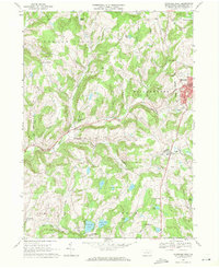 Download a high-resolution, GPS-compatible USGS topo map for Montrose West, PA (1971 edition)