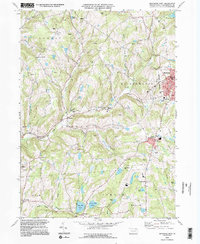Download a high-resolution, GPS-compatible USGS topo map for Montrose West, PA (1995 edition)