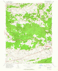 Download a high-resolution, GPS-compatible USGS topo map for Morgantown, PA (1964 edition)