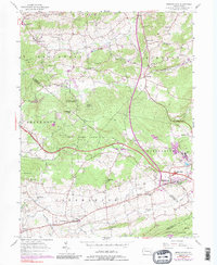 Download a high-resolution, GPS-compatible USGS topo map for Morgantown, PA (1989 edition)