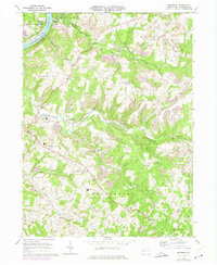 preview thumbnail of historical topo map of Armstrong County, PA in 1968