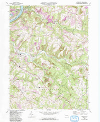 Download a high-resolution, GPS-compatible USGS topo map for Mosgrove, PA (1993 edition)