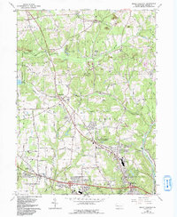 Download a high-resolution, GPS-compatible USGS topo map for Mount Chestnut, PA (1993 edition)