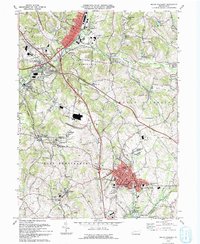 Download a high-resolution, GPS-compatible USGS topo map for Mount Pleasant, PA (1993 edition)