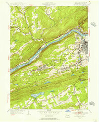 1954 Map of Nanticoke, 1956 Print