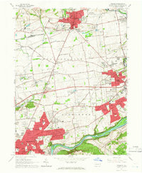 Download a high-resolution, GPS-compatible USGS topo map for Nazareth, PA (1966 edition)