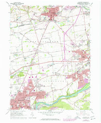 Download a high-resolution, GPS-compatible USGS topo map for Nazareth, PA (1972 edition)
