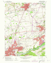 Download a high-resolution, GPS-compatible USGS topo map for Nazareth, PA (1973 edition)