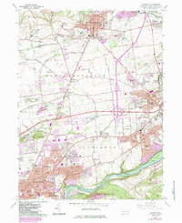 Download a high-resolution, GPS-compatible USGS topo map for Nazareth, PA (1984 edition)