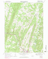 Download a high-resolution, GPS-compatible USGS topo map for Needmore, PA (1977 edition)