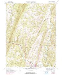 Download a high-resolution, GPS-compatible USGS topo map for Needmore, PA (1990 edition)