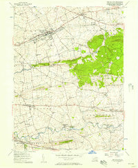 preview thumbnail of historical topo map of New Holland, PA in 1956