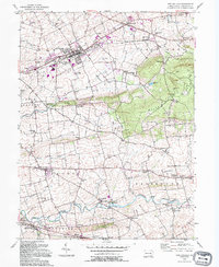 preview thumbnail of historical topo map of New Holland, PA in 1992