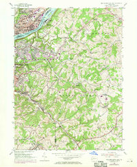 1953 Map of New Kensington East, 1970 Print