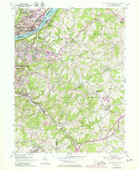preview thumbnail of historical topo map of Westmoreland County, PA in 1953