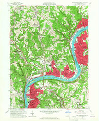 Download a high-resolution, GPS-compatible USGS topo map for New Kensington West, PA (1967 edition)