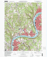 Download a high-resolution, GPS-compatible USGS topo map for New Kensington West, PA (1998 edition)