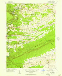 Download a high-resolution, GPS-compatible USGS topo map for New Ringgold, PA (1957 edition)