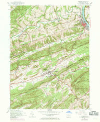 Download a high-resolution, GPS-compatible USGS topo map for Newport, PA (1969 edition)