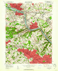 Download a high-resolution, GPS-compatible USGS topo map for Norristown, PA (1961 edition)