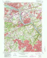 preview thumbnail of historical topo map of Norristown, PA in 1966