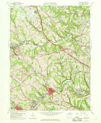 Download a high-resolution, GPS-compatible USGS topo map for Oakdale, PA (1960 edition)