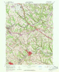 Download a high-resolution, GPS-compatible USGS topo map for Oakdale, PA (1971 edition)