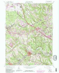Download a high-resolution, GPS-compatible USGS topo map for Oakdale, PA (1990 edition)