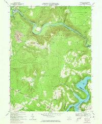 Download a high-resolution, GPS-compatible USGS topo map for Ohiopyle, PA (1973 edition)