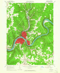 Download a high-resolution, GPS-compatible USGS topo map for Oil City, PA (1964 edition)