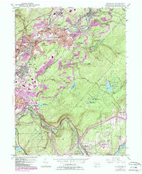 Download a high-resolution, GPS-compatible USGS topo map for Olyphant, PA (1989 edition)