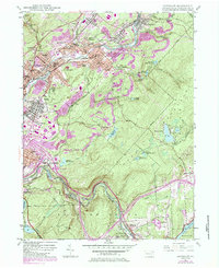 Download a high-resolution, GPS-compatible USGS topo map for Olyphant, PA (1984 edition)