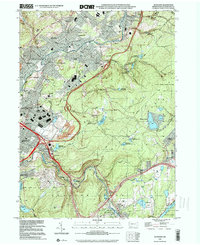 Download a high-resolution, GPS-compatible USGS topo map for Olyphant, PA (2001 edition)