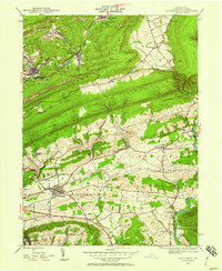 Download a high-resolution, GPS-compatible USGS topo map for Orwigsburg, PA (1958 edition)