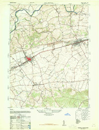 Download a high-resolution, GPS-compatible USGS topo map for Palmyra, PA (1965 edition)