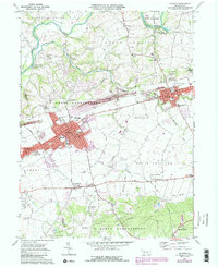 Download a high-resolution, GPS-compatible USGS topo map for Palmyra, PA (1990 edition)