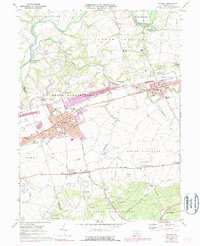 Download a high-resolution, GPS-compatible USGS topo map for Palmyra, PA (1977 edition)