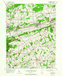 Download a high-resolution, GPS-compatible USGS topo map for Parkesburg, PA (1967 edition)