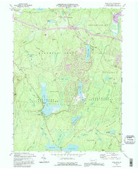 preview thumbnail of historical topo map of Pike County, PA in 1992