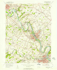 Download a high-resolution, GPS-compatible USGS topo map for Phoenixville, PA (1957 edition)