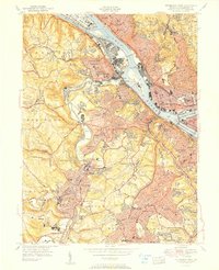 Download a high-resolution, GPS-compatible USGS topo map for Pittsburg West, PA (1951 edition)