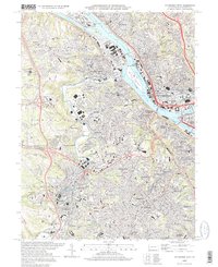 Download a high-resolution, GPS-compatible USGS topo map for Pittsburg West, PA (1998 edition)